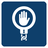 An image of a floatation ring on a blue background. RK Law uses this for their Sexual Assault/Human Trafficking icon.